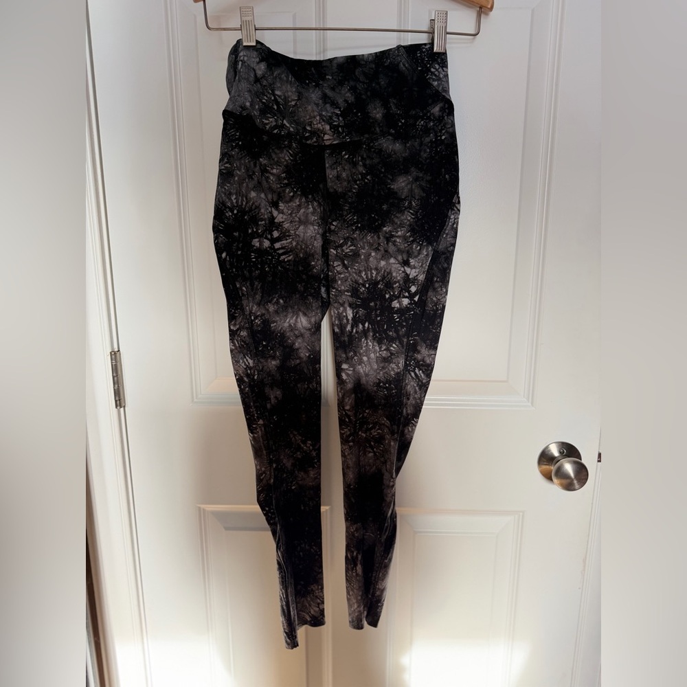 lululemon athletica Black Tie-Dye Leggings